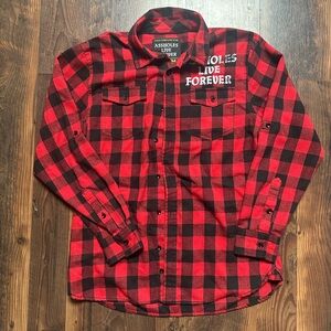 ASSHOLES LIVE FOREVER FLANNEL